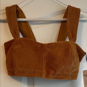 ALO Yoga Tan Corduroy Women's Tank Top